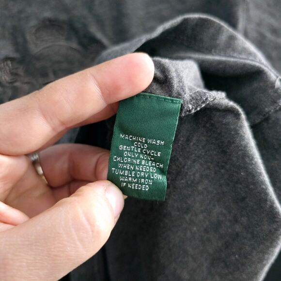 L-RL Lauren Active Ralph Lauren Vintage Long Sleeve Embroidered Crest size XL - Picture 7 of 8